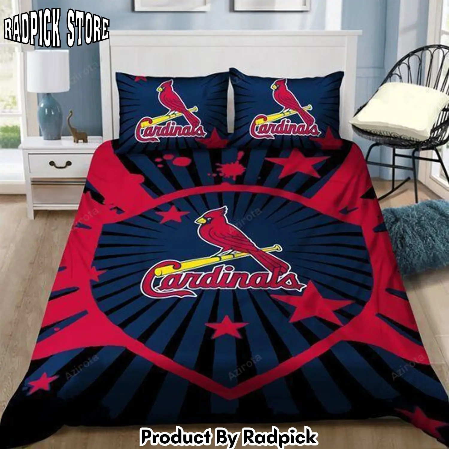 Radpick st louis cardinals b040949 bedding set rp3272032